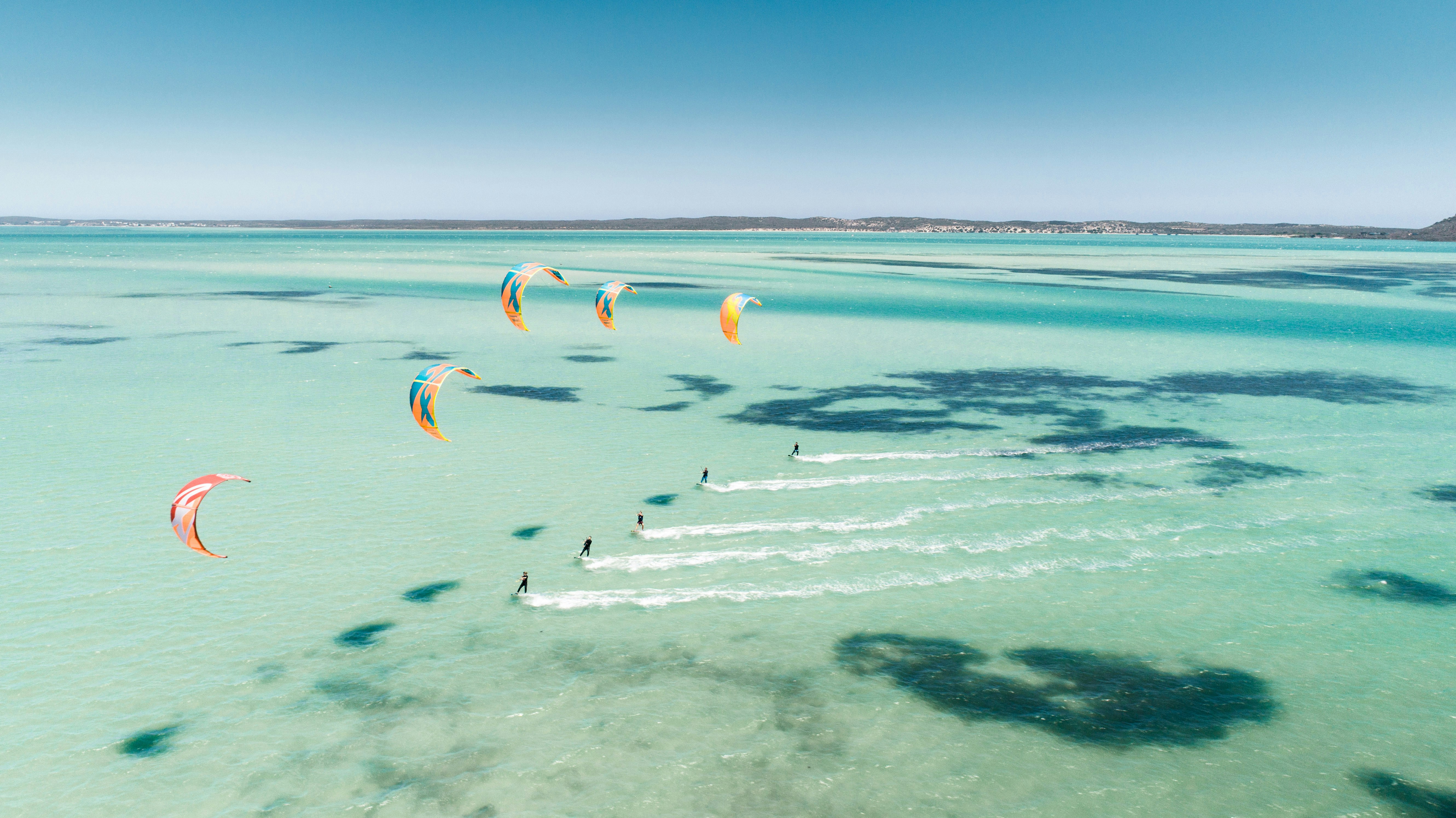 Kitesurf en la laguna de Langebaan